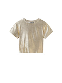T´shirt metalizada Dourado (Dourado)  para Menina - Mayoral