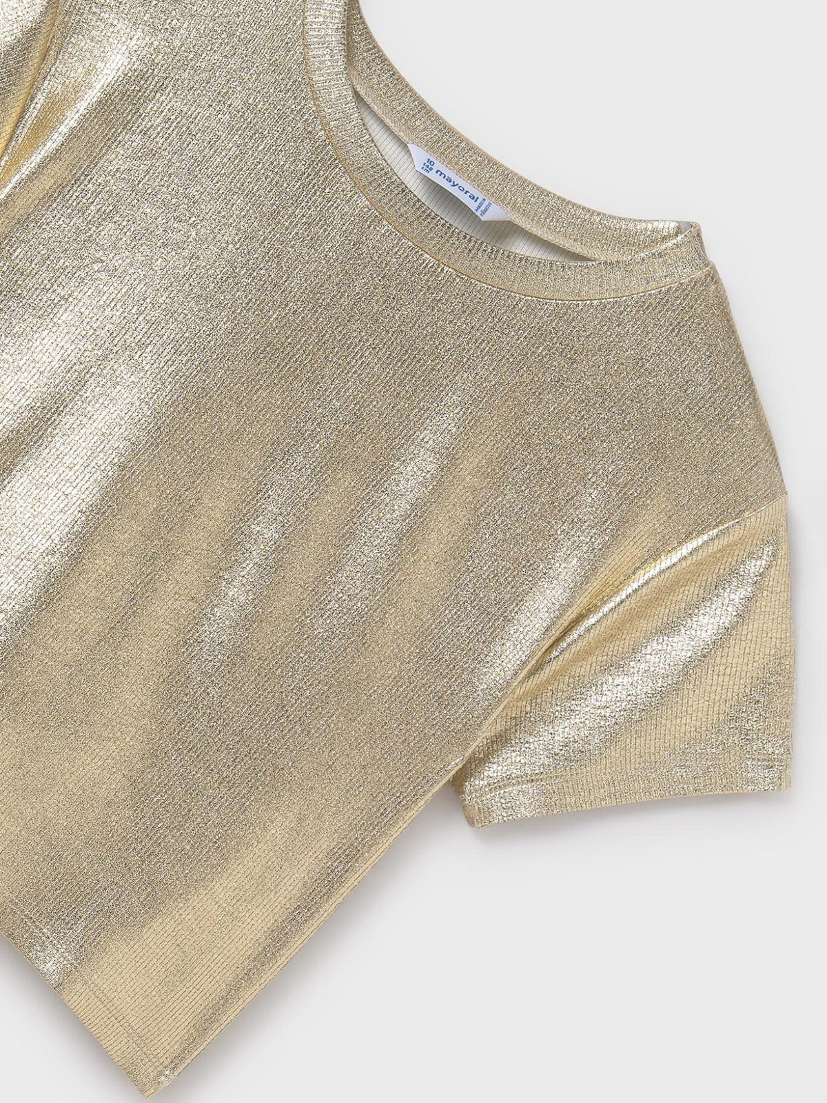 T´shirt metalizada Dourado (Dourado)  para Menina - Mayoral