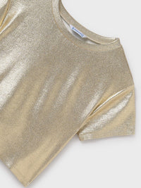 T´shirt metalizada Dourado (Dourado)  para Menina - Mayoral