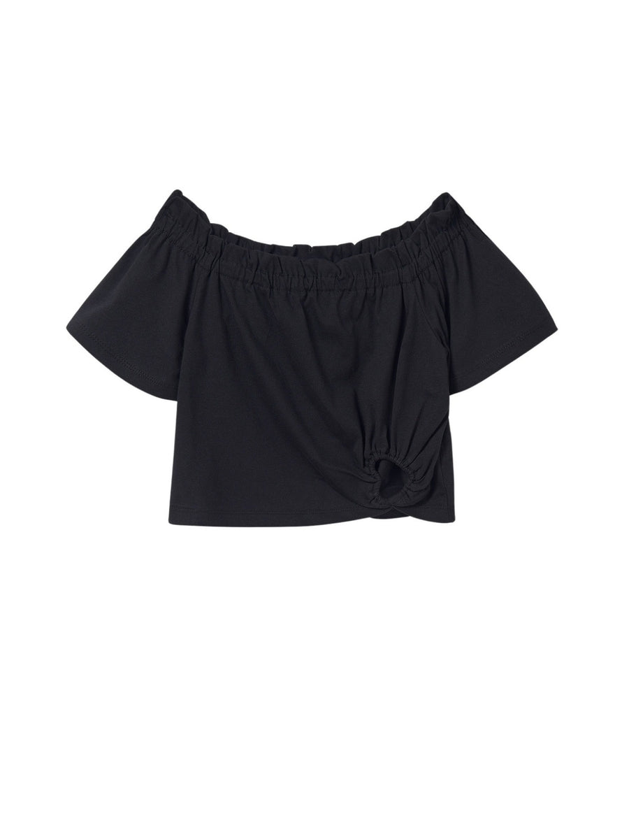 T´shirt coração Preto (Preto)  para Menina - Mayoral