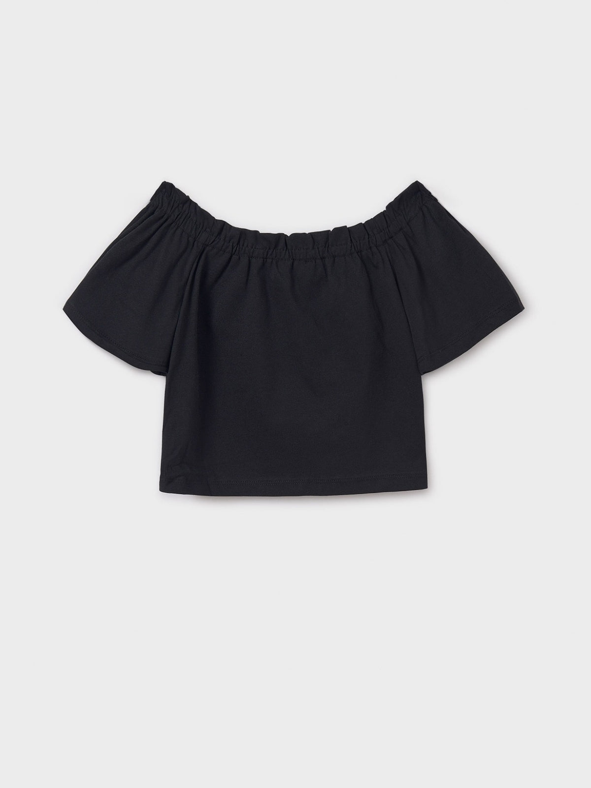T´shirt coração Preto (Preto)  para Menina - Mayoral