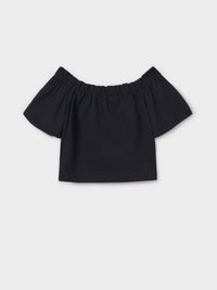 T´shirt coração Preto (Preto)  para Menina - Mayoral