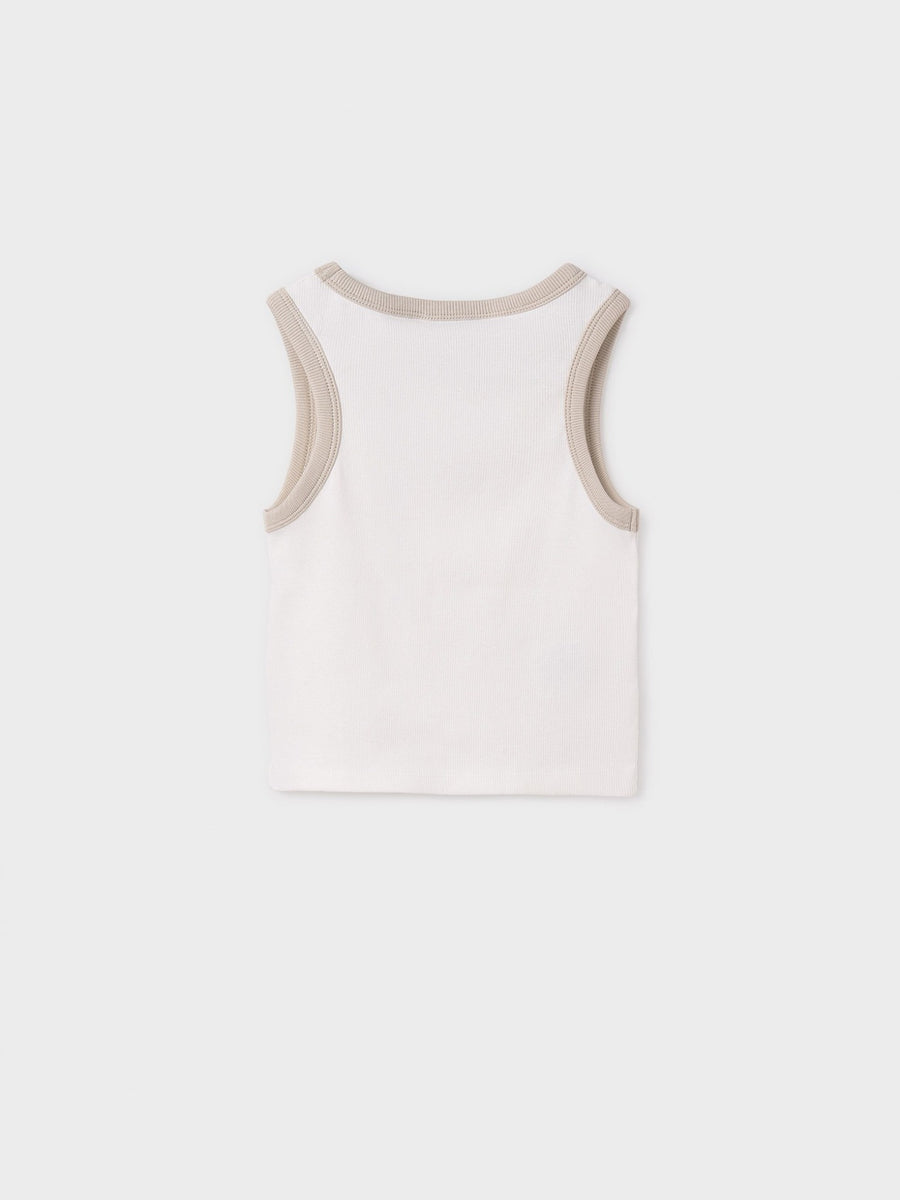 Blusa alças bordadas Crú (Creme / Pérola)  para Menina - Mayoral