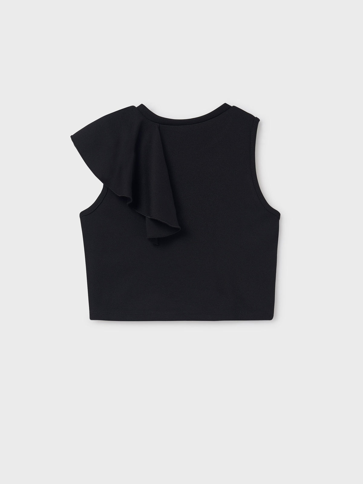 Camiseta alças folhos Preto (Preto)  para Menina - Mayoral
