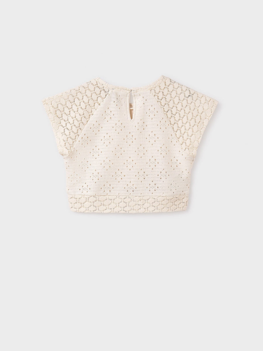 Top punto calado Osso (Bege)  para Menina - Mayoral