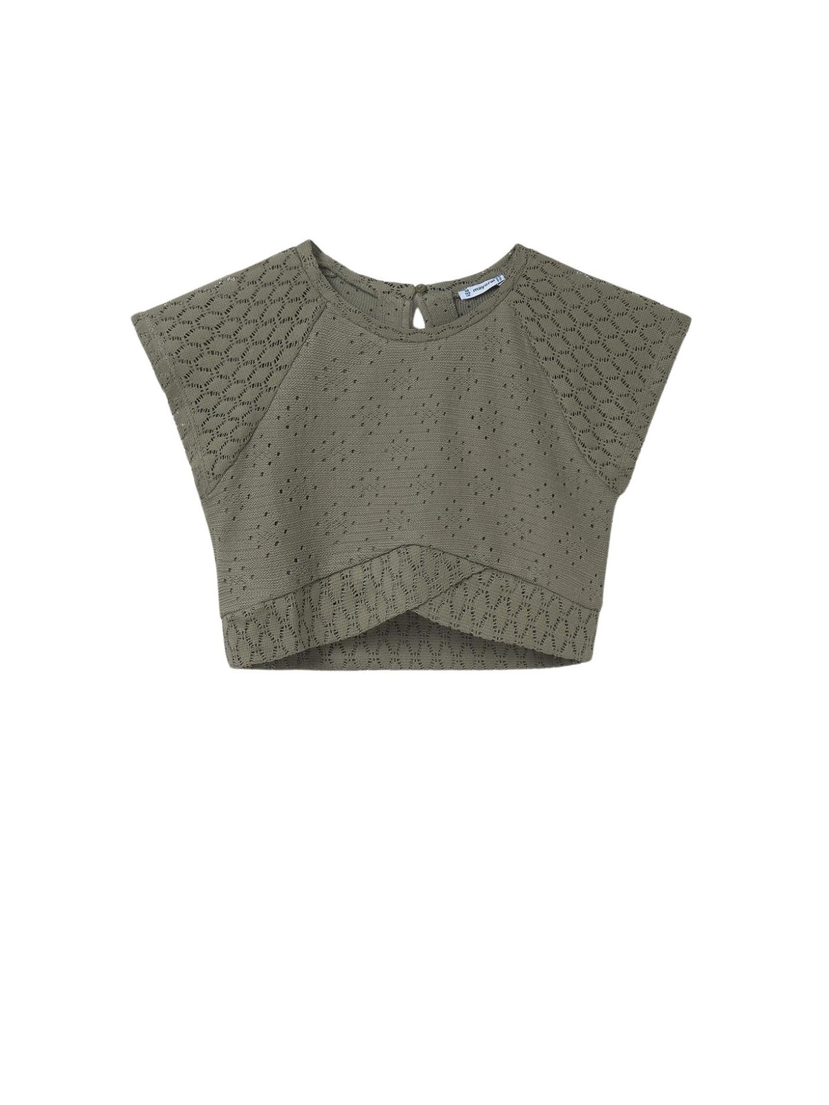 Top punto calado Musgo (Azeitona)  para Menina - Mayoral