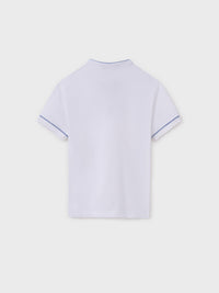 Polo m/curta gola mao Branco (Branco)  para Menino - Mayoral
