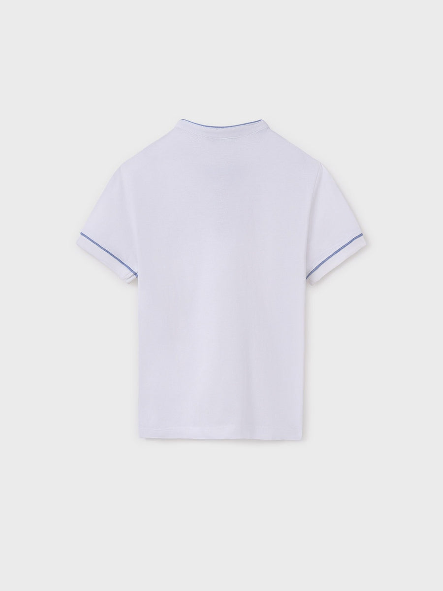 Polo m/curta gola mao Branco (Branco)  para Menino - Mayoral