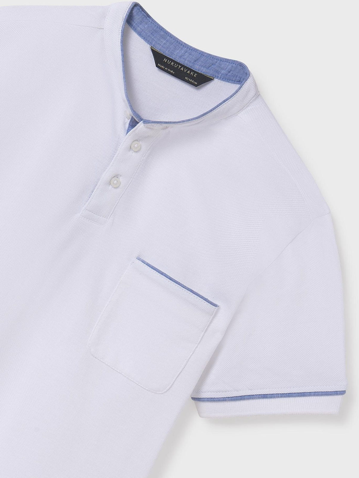 Polo m/curta gola mao Branco (Branco)  para Menino - Mayoral