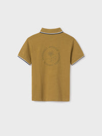 Polo m/curta print Duna (Castanho Claro)  para Menino - Mayoral