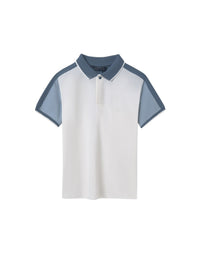 Polo m/curta combinado Nata-pérol (Creme / Pérola)  para Menino - Mayoral
