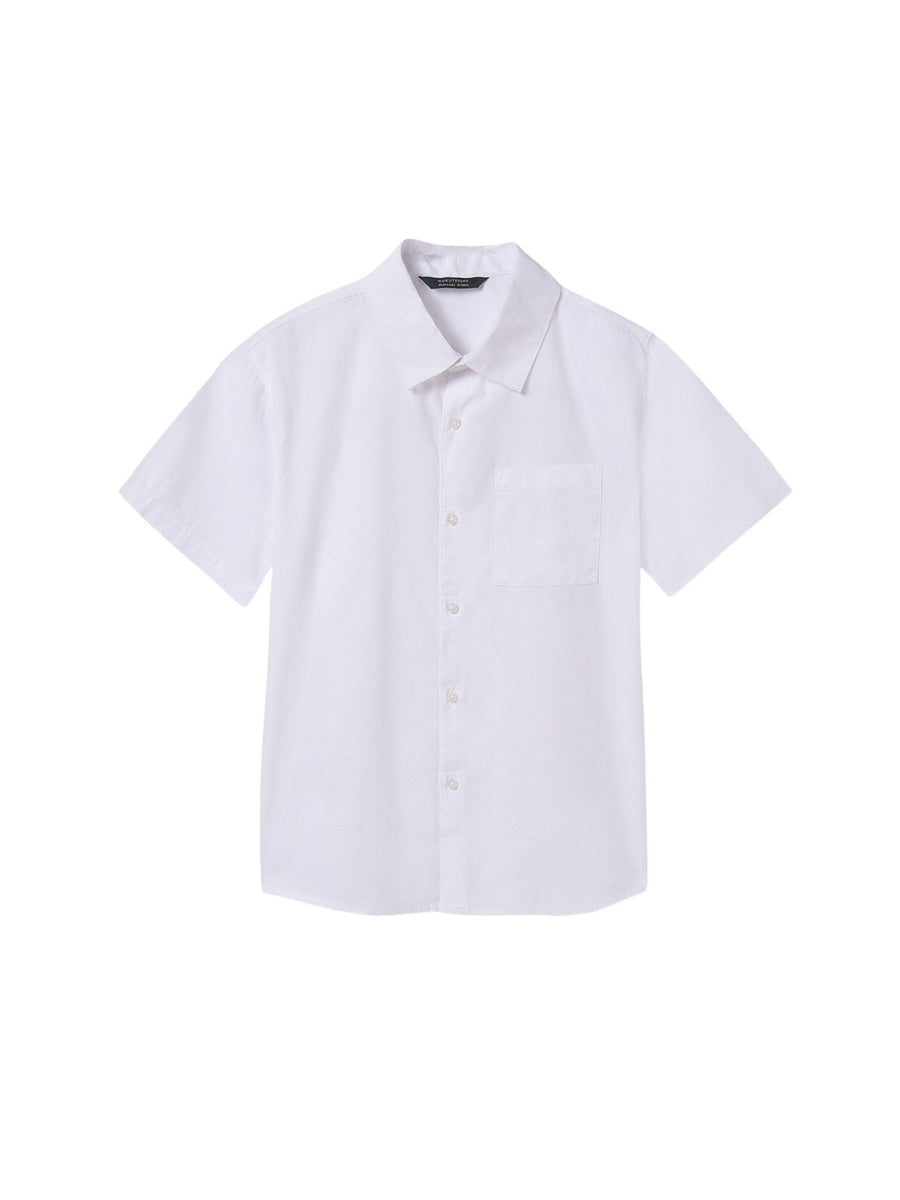 Camisa m/curta clássica Branco (Branco)  para Menino - Mayoral