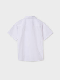 Camisa m/curta clássica Branco (Branco)  para Menino - Mayoral