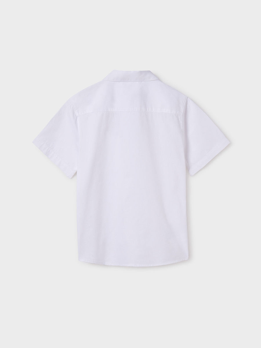 Camisa m/curta clássica Branco (Branco)  para Menino - Mayoral