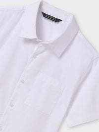 Camisa m/curta clássica Branco (Branco)  para Menino - Mayoral