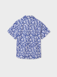 Camisa m/curta estampada Azur (Azul)  para Menino - Mayoral