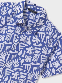 Camisa m/curta estampada Azur (Azul)  para Menino - Mayoral