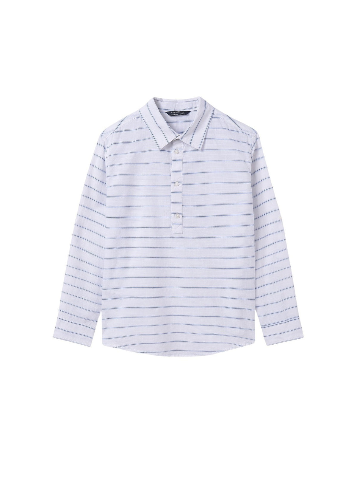 Camisa m/comp. Bco-azur (Azul)  para Menino - Mayoral