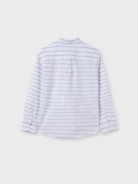 Camisa m/comp. Bco-azur (Azul)  para Menino - Mayoral