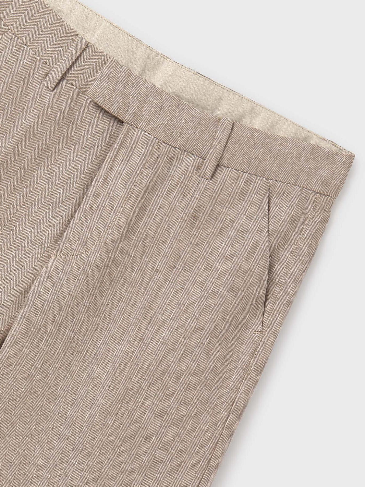 Calção natural suiting Camel (Castanho Claro)  para Menino - Mayoral