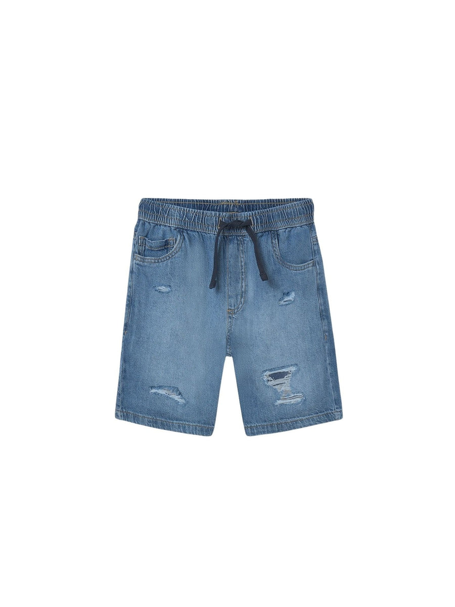 Bermuda denim rotos Base (Ganga c/ Lavagem)  para Menino - Mayoral