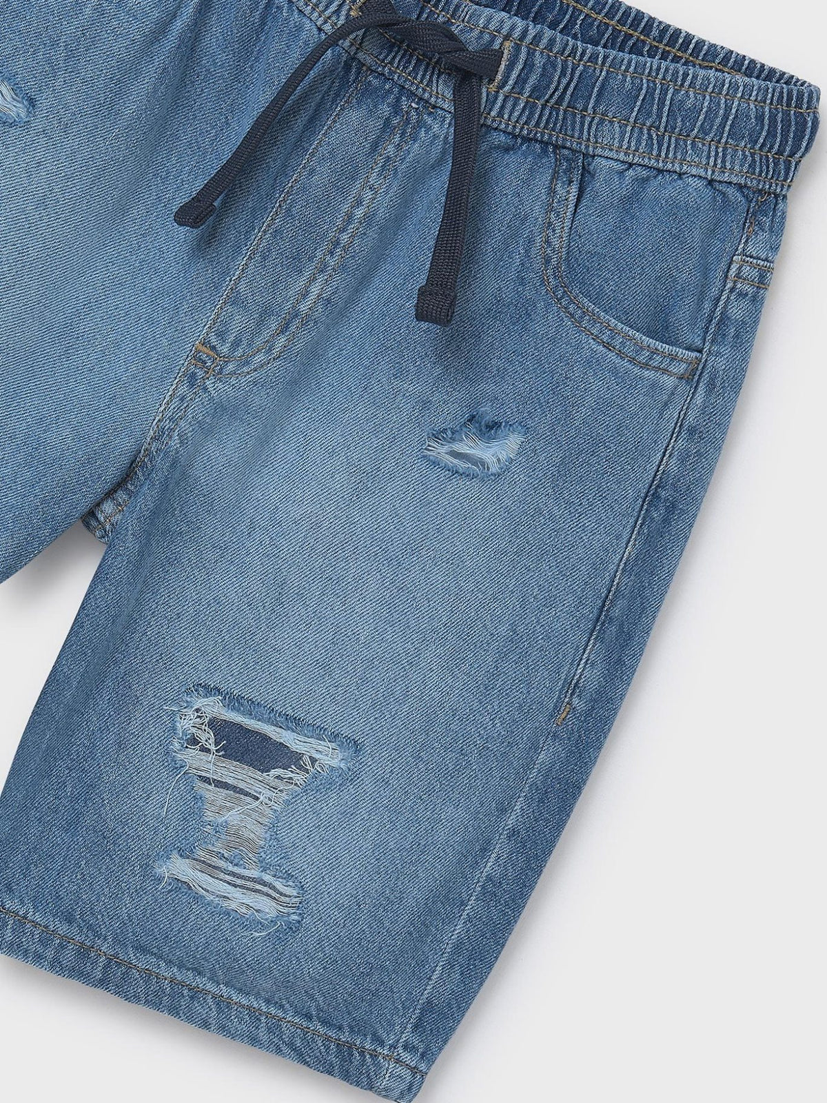Bermuda denim rotos Base (Ganga c/ Lavagem)  para Menino - Mayoral