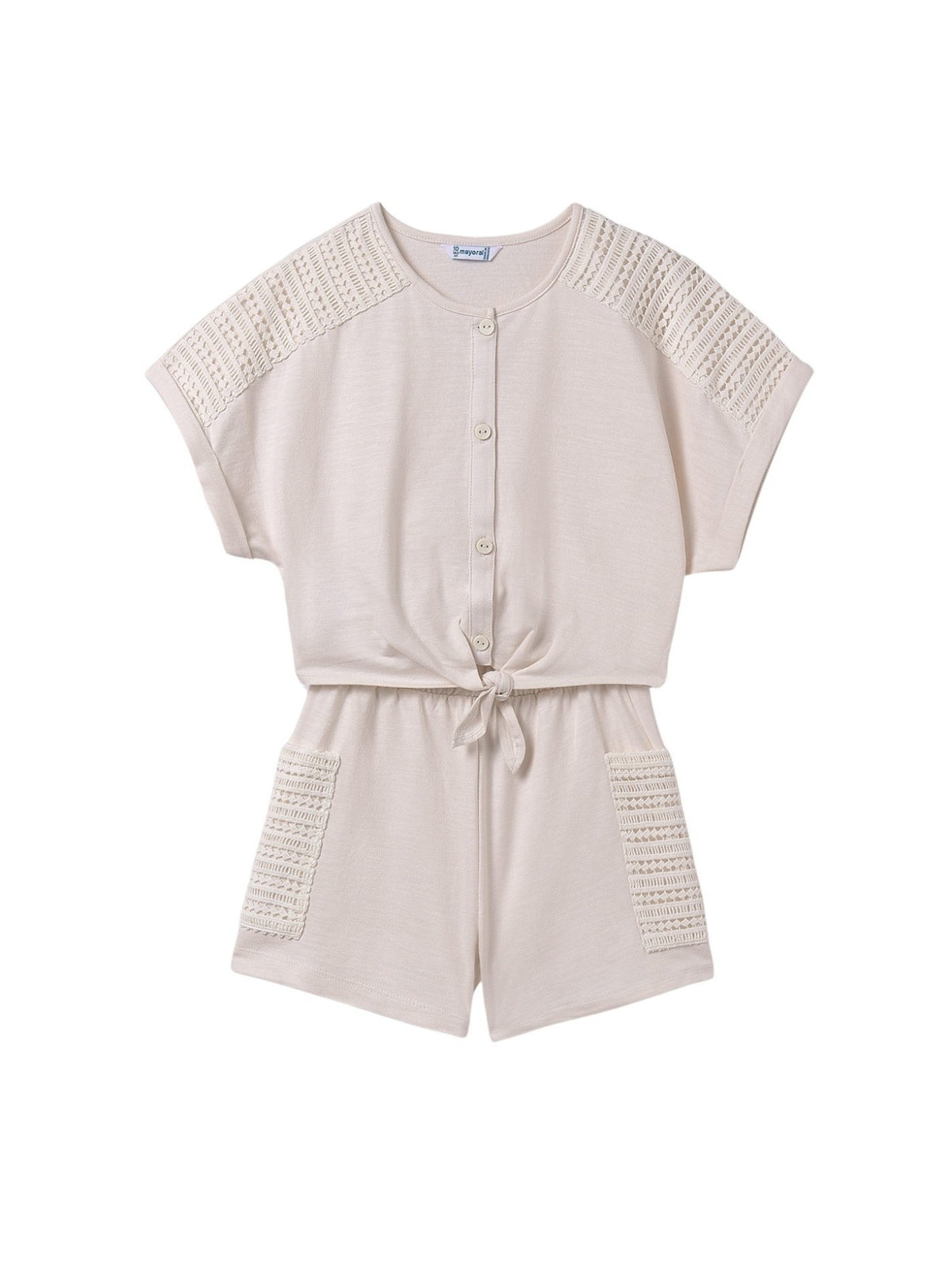 Conj.short bolsos Osso (Bege)  para Menina - Mayoral