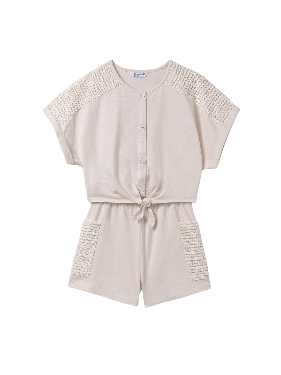 Conj.short bolsos Osso (Bege)  para Menina - Mayoral
