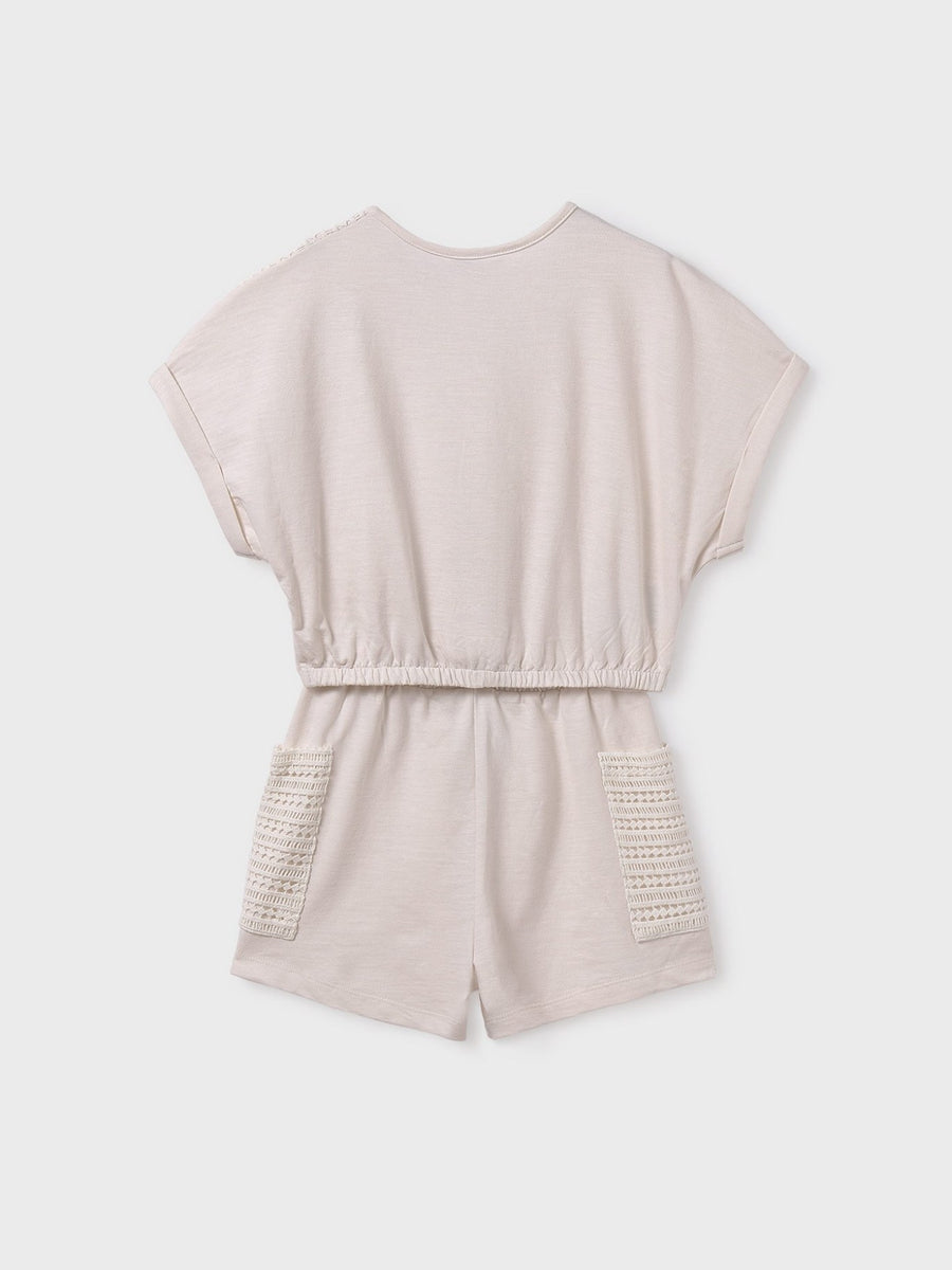 Conj.short bolsos Osso (Bege)  para Menina - Mayoral