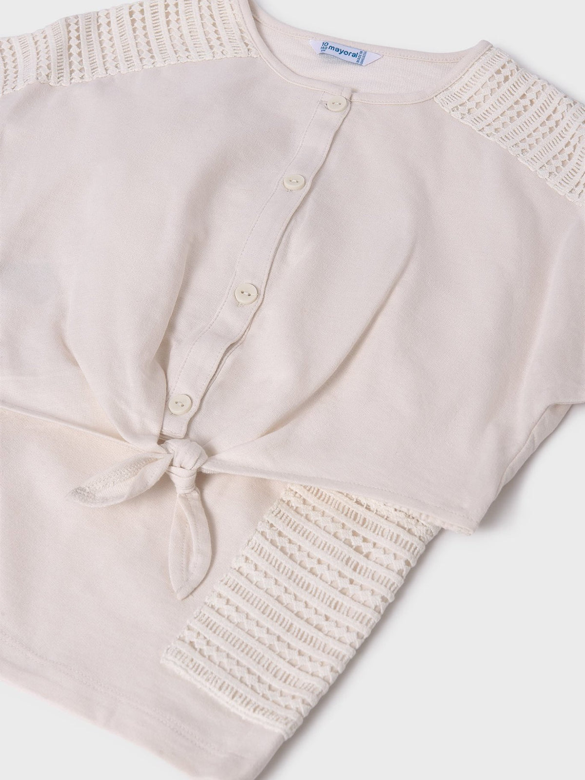 Conj.short bolsos Osso (Bege)  para Menina - Mayoral