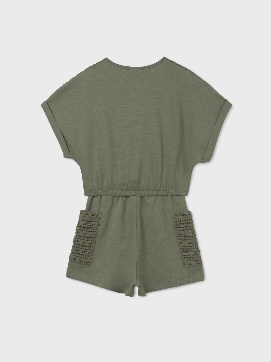 Conj.short bolsos Loureiro (Azeitona)  para Menina - Mayoral