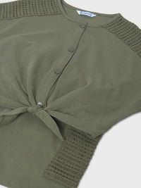 Conj.short bolsos Loureiro (Azeitona)  para Menina - Mayoral