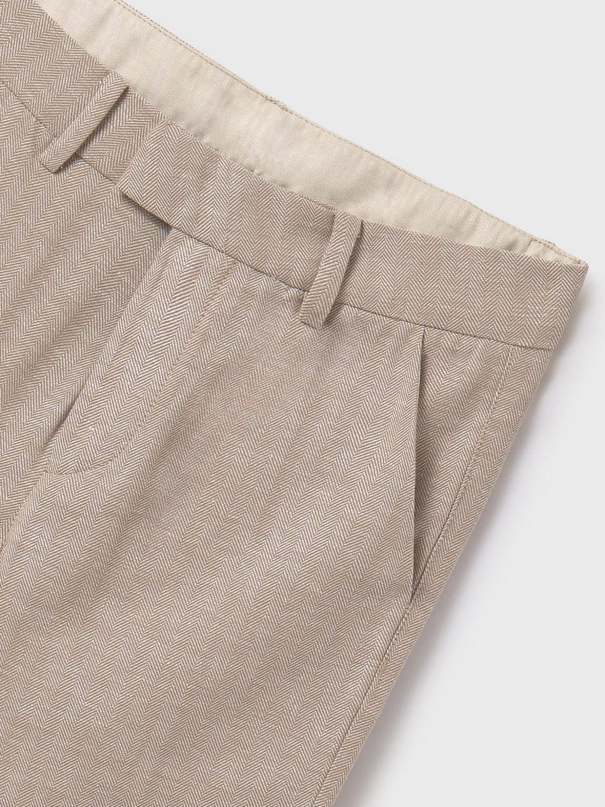 Calça natural suiting Camel (Castanho Claro)  para Menino - Mayoral