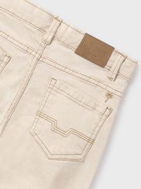 Calça sarja Crú (Creme / Pérola)  para Menino - Mayoral