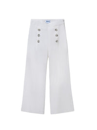 Calça botões Crú (Creme / Pérola)  para Menina - Mayoral