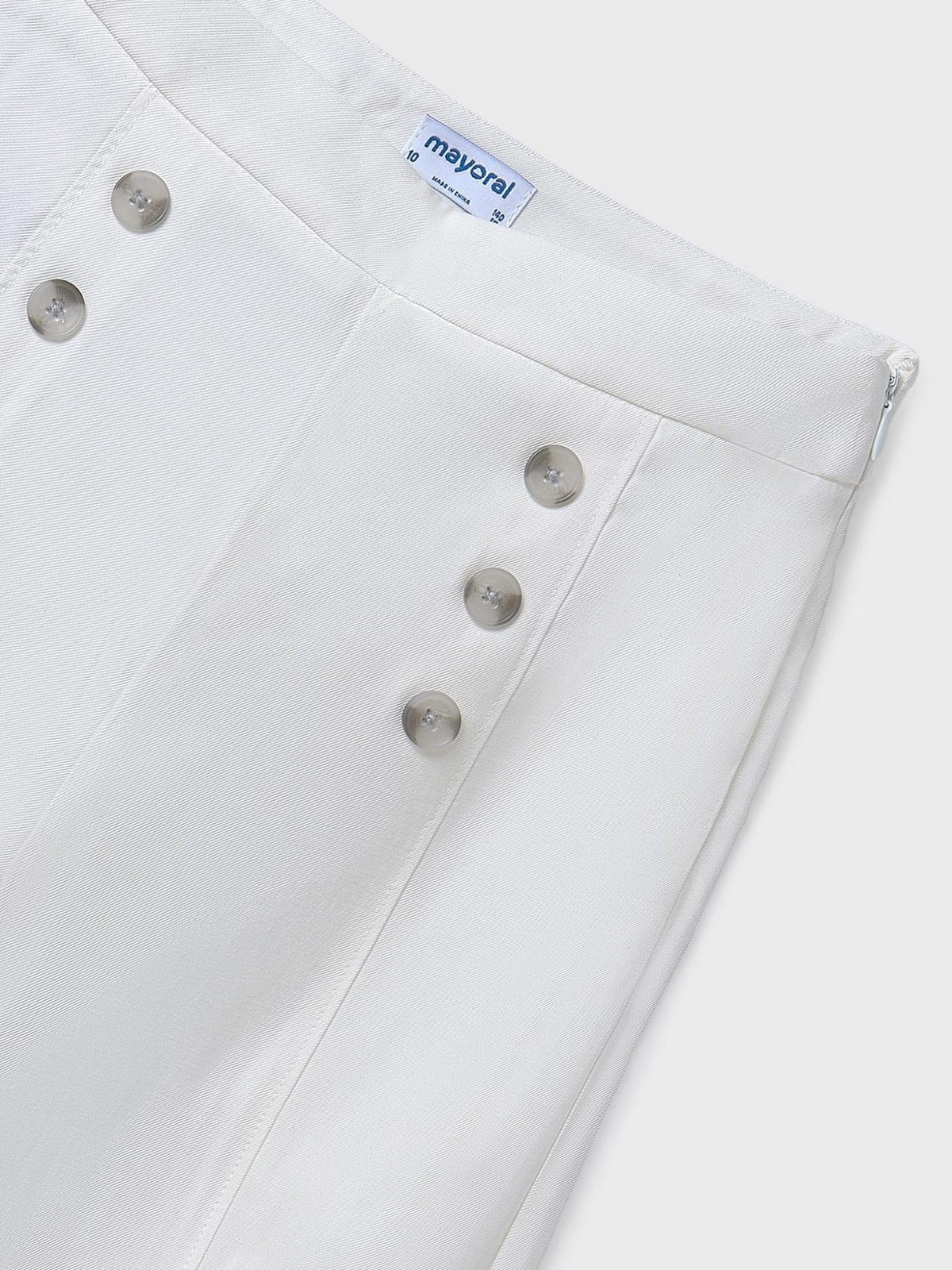 Calça botões Crú (Creme / Pérola)  para Menina - Mayoral