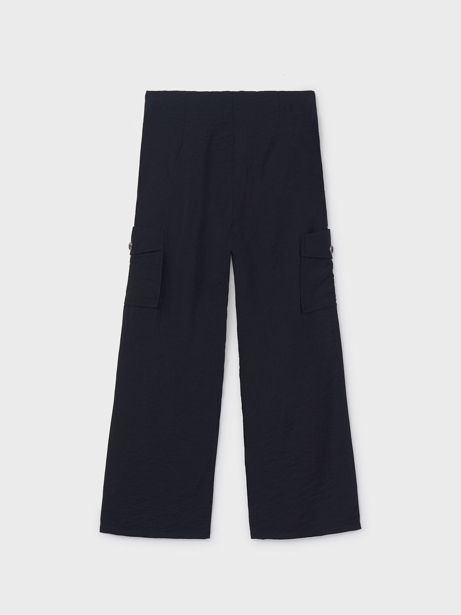 Calça fluida Preto (Preto)  para Menina - Mayoral