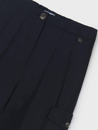 Calça fluida Preto (Preto)  para Menina - Mayoral