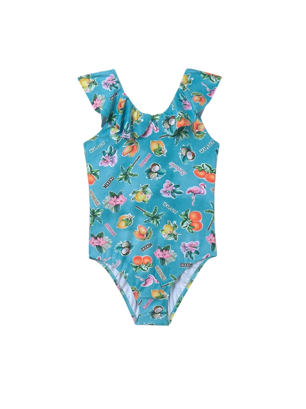 Fato banho estampado folho Verde (Verde)  para Menina - Mayoral