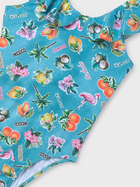 Fato banho estampado folho Verde (Verde)  para Menina - Mayoral