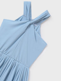 Macacão calção crepe plissado Lago (Verde Água)  para Menina - Mayoral