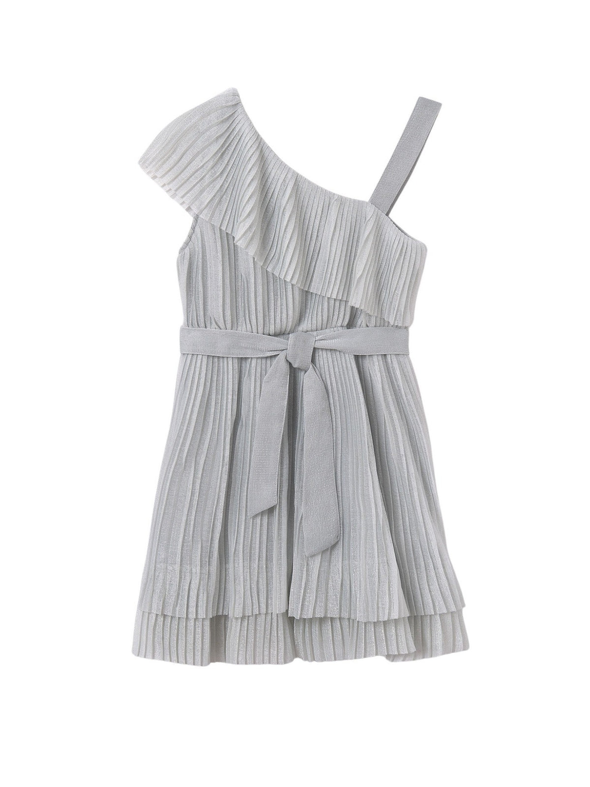 Vestido plissado Prata (Cinza Claro)  para Menina - Mayoral