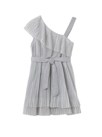 Vestido plissado Prata (Cinza Claro)  para Menina - Mayoral