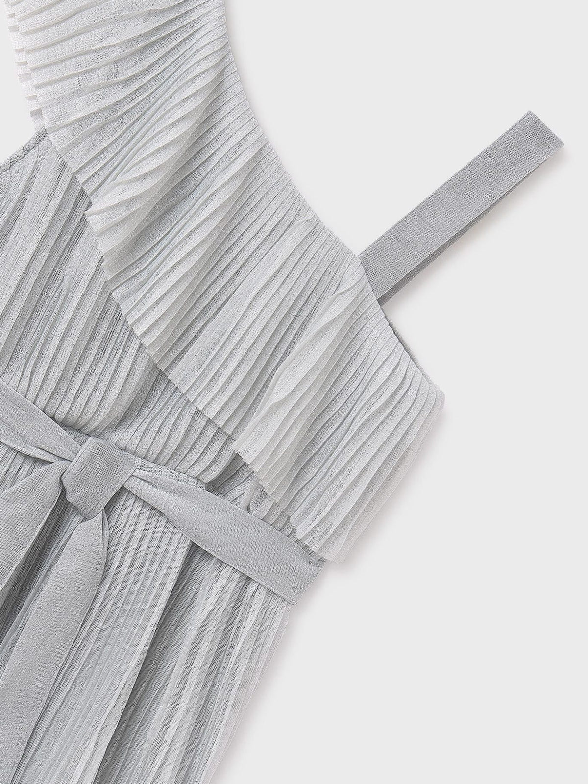 Vestido plissado Prata (Cinza Claro)  para Menina - Mayoral