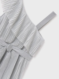 Vestido plissado Prata (Cinza Claro)  para Menina - Mayoral