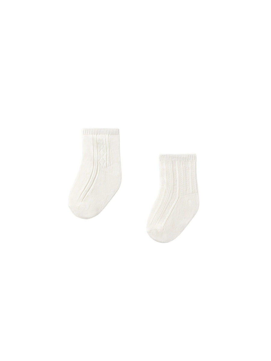 Pack 2 soquetes Natural (Creme / Pérola)  para Bebé Menino - Mayoral