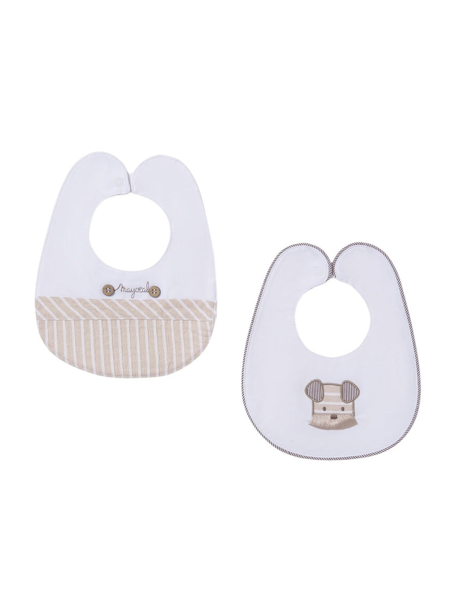Set 2 babetes Raiz (Bege)  para Bebé Menino - Mayoral