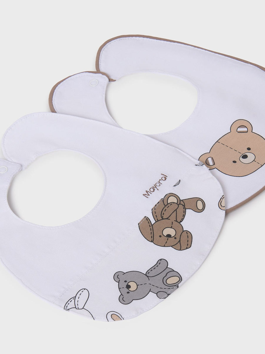Set 2 babetes Ursos (Castanho Claro)  para Bebé Menino - Mayoral