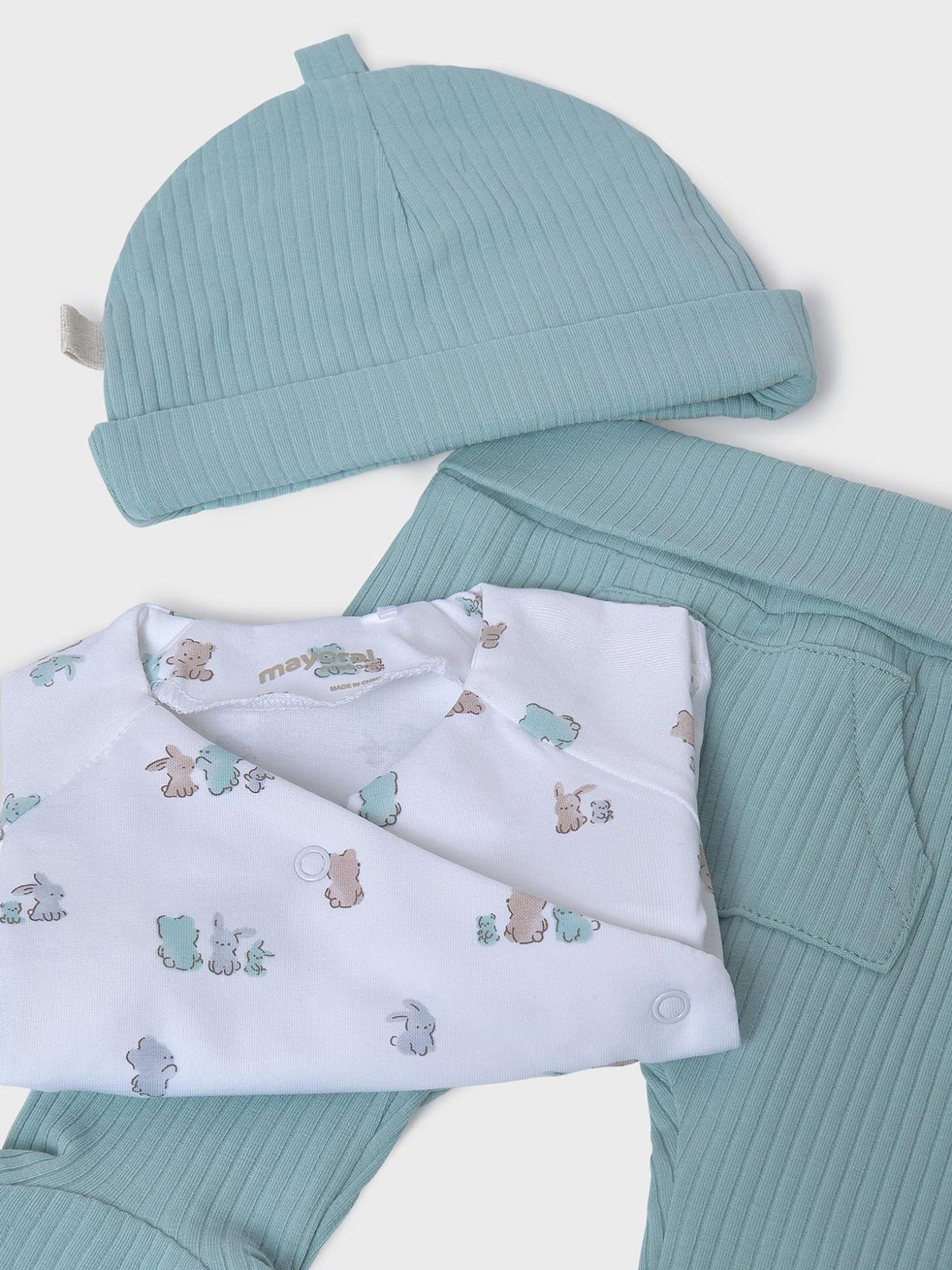 Set prenda babygrow Azul jade (Verde seco)  para Bebé Menino - Mayoral