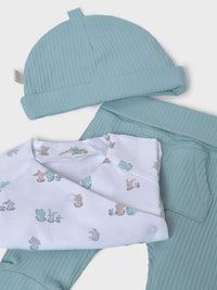 Set prenda babygrow Azul jade (Verde seco)  para Bebé Menino - Mayoral